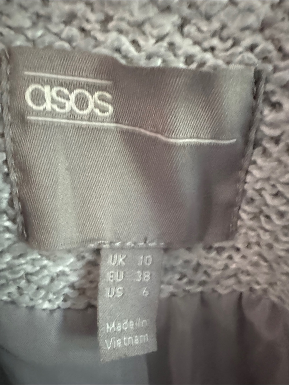ASOS Textured Cozy Oversized Notch Lapel Blazer Coat - Size 6 - Picture 2 of 5